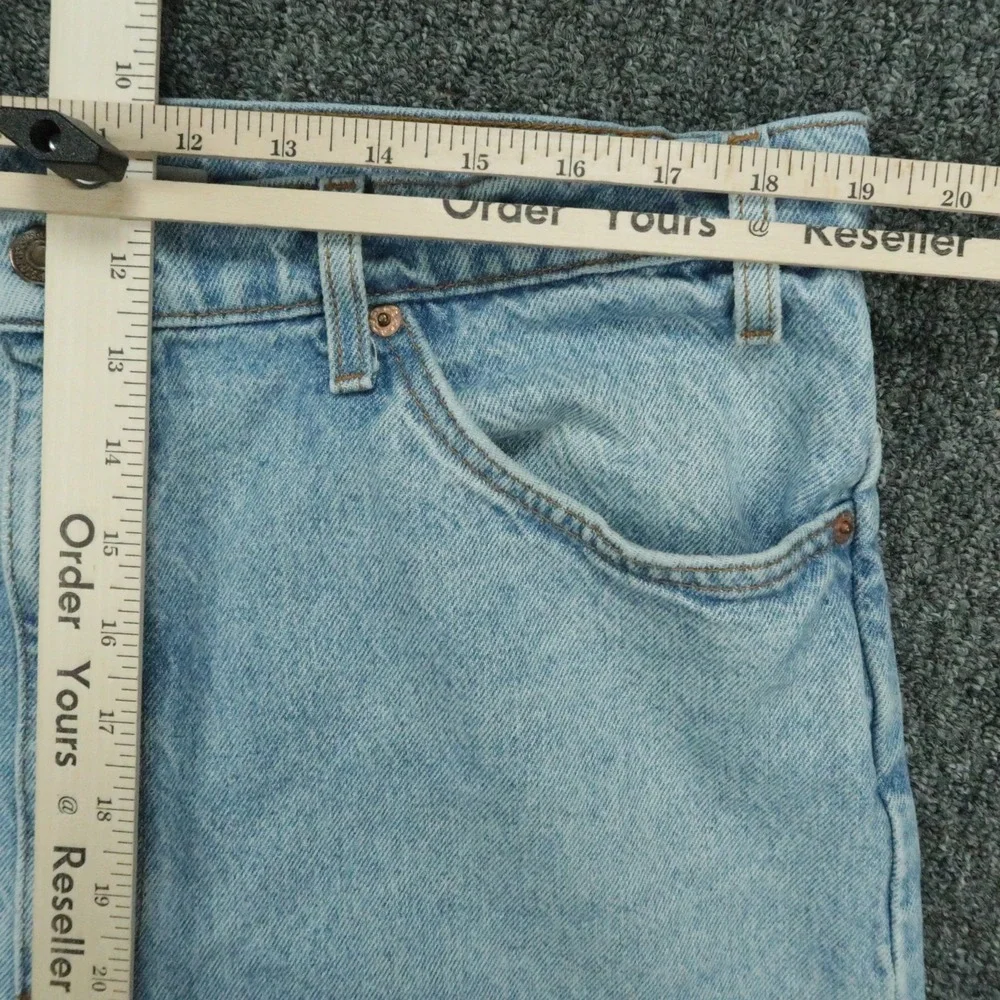 VINTAGE Levis Jeans Mens 38x30 Light Wash 505 Straight Leg Orange Tab Y2K 90s